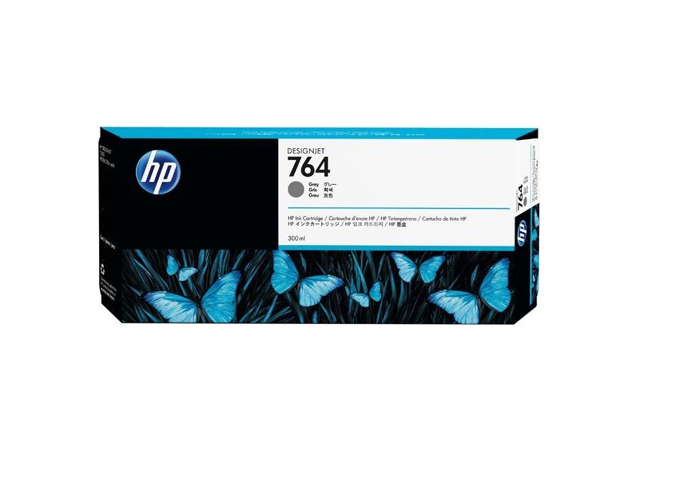 HP 764-C1Q18A Gri Orijinal Kartuş 300 ml.