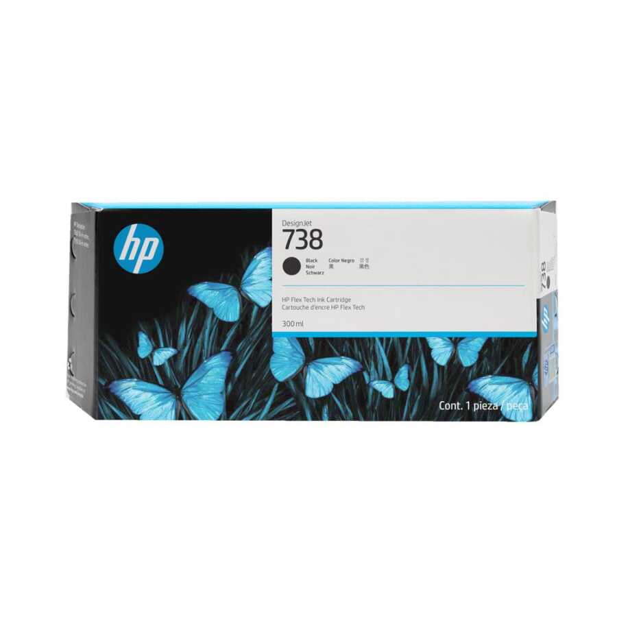 Hp 738-498N8A Siyah Yüksek Kapasiteli Orijinal Kartuş 300 ml.