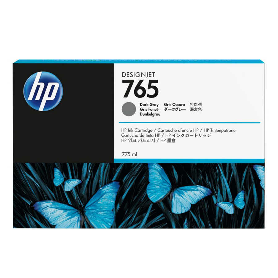 HP 765 F9J54A Koyu Gri Orijinal Kartuş 400 ml.