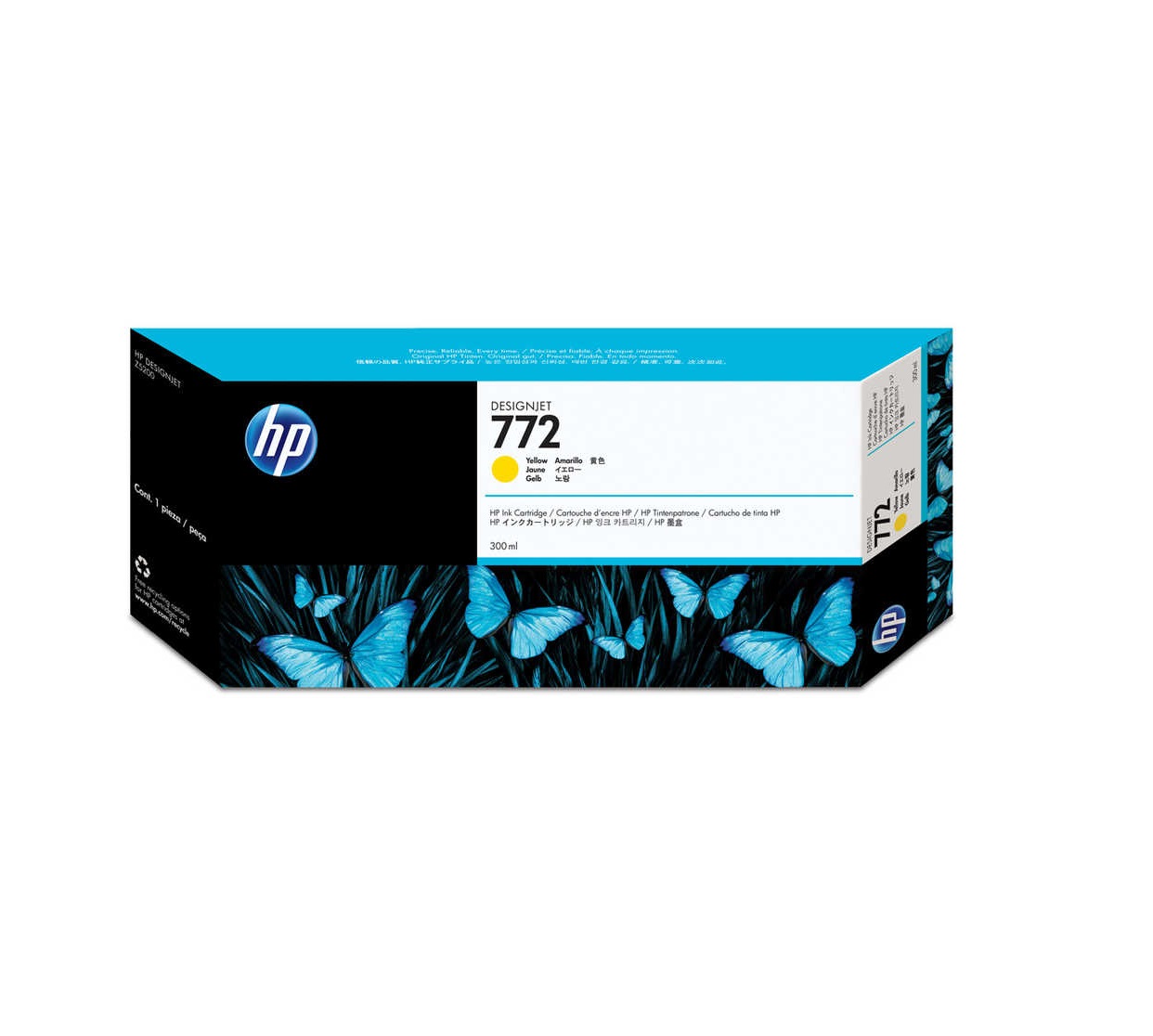 HP 772 CN630A Sarı Orijinal Kartuş 300 ml. (Kopya)